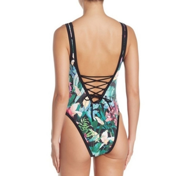 Body Glove sleva rocky tropical ribbed one piece swimsuit - Picture 9 of 10